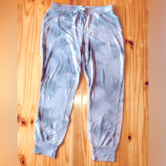 Rachel Zoe Woman’s Tie Dye Joggers Elastic Waist Drawstring Pants Sz L - Picture 2 of 8